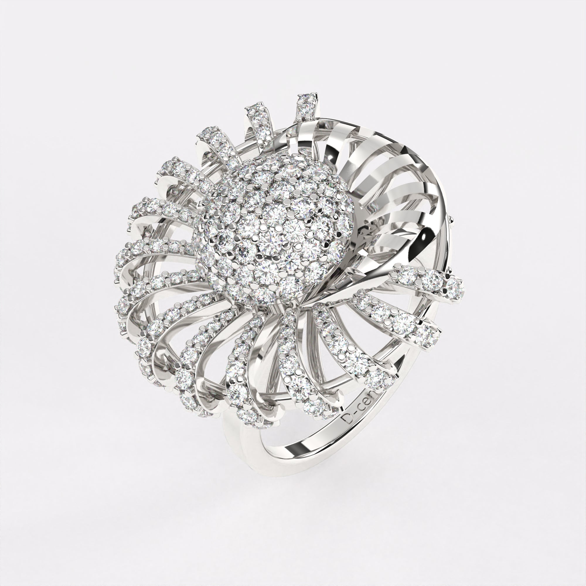 Mysteries Diamond Ring in 925 Silver